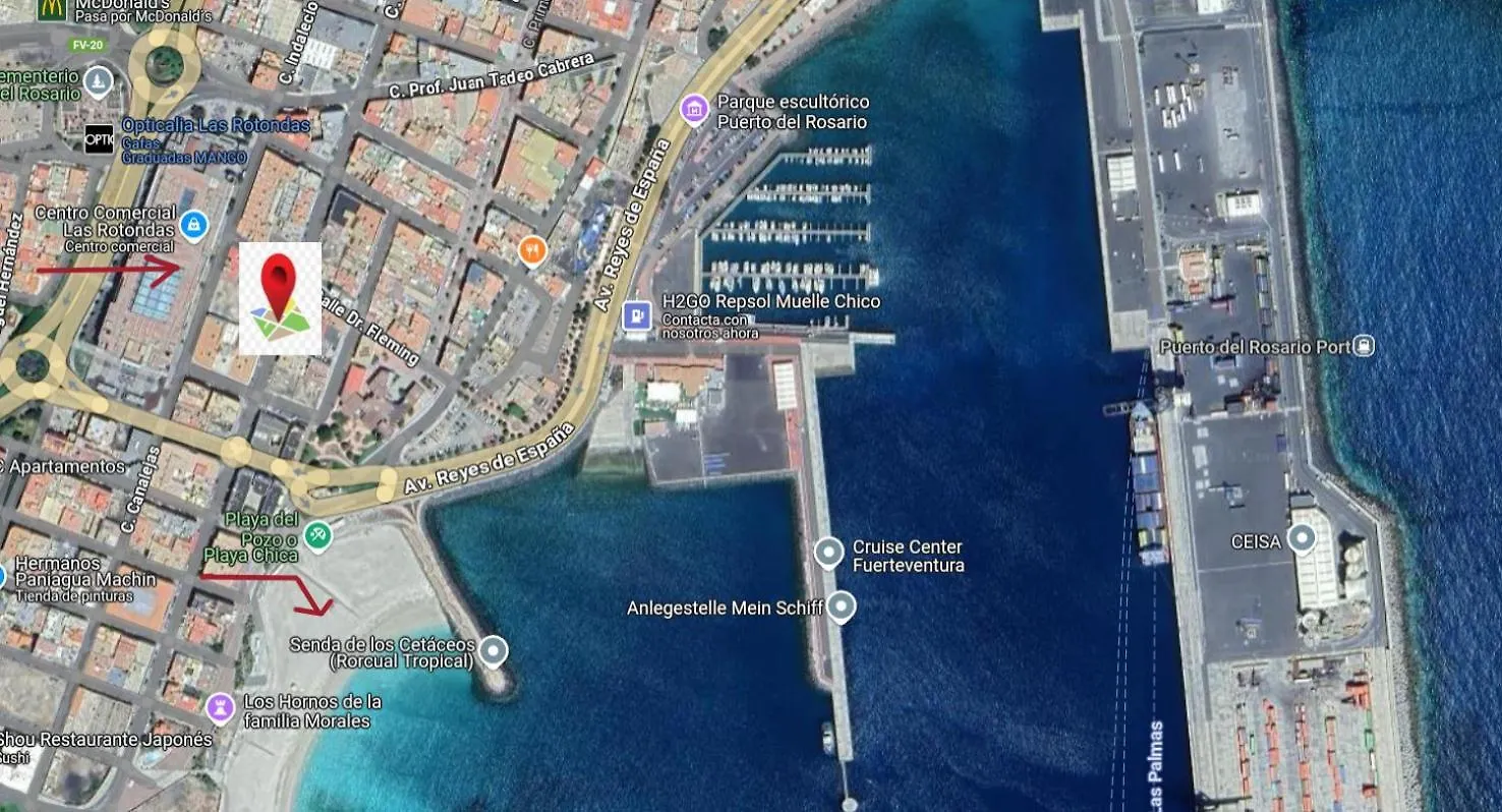 Atmosfera Vacacional, Piso Centrico En Playa Chica Apartamento Puerto del Rosario  0*, Puerto del Rosario (Fuerteventura)